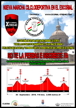 El Escorial y San Lorenzo acogerán la marcha ciclista Xcorial-Xtreme