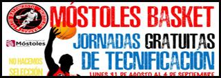 Móstoles: Jornadas de tecnificación de baloncesto para los niños