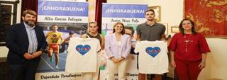 El ayuntamiento recibe a alcalaínos que participarán en los JJOO París