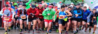 La lluvia y el viento marcaron la carrera de Cumbres Hurdanas