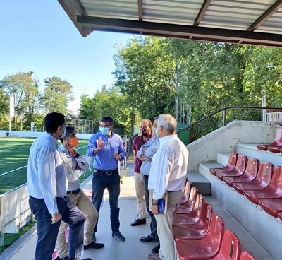 Alcobendas repara la cubierta del campo de rugby de Las Terrazas