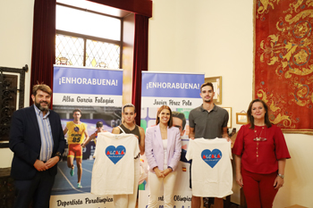 El ayuntamiento recibe a alcalaínos que participarán en los JJOO París