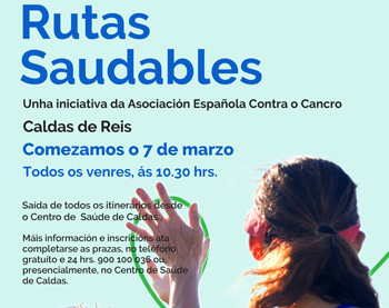 El programa Rutas Saludables de la AECC se estrena en Caldas de Reis
