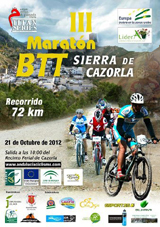 Cazorla (Jaén): Más de mil ciclistas participarán en la III Maratón BTT