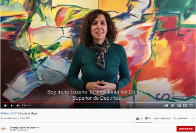 El CSD reivindica el papel de la  mujer en el deporte por el 8-M