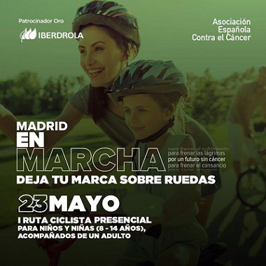 Óscar Pereiro apoya la Ruta Ciclista  Madrid en Marcha Contra el Cáncer 