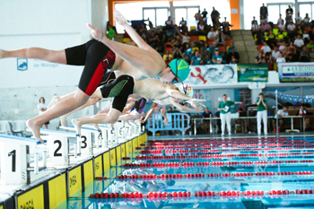 Málaga: el Nacional de Natación reunió a más de 250 deportistas