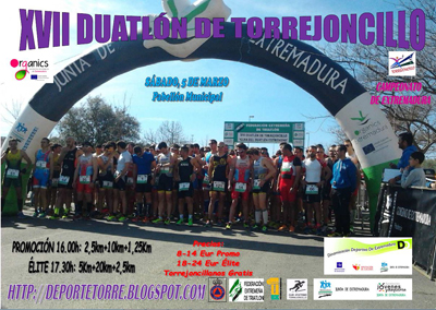 Torrejoncillo (Cáceres) celebra en el mes de marzo su XVII Duatlón