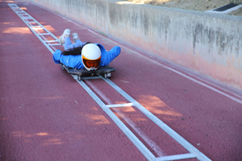 Franco inauguró pista de arranque de skeleton en el CAR de Madrid