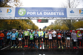 Gran participación en las carreras de los emprendedores y la diabetes